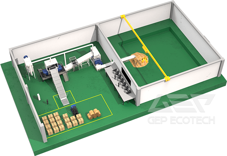 Agricultural and Forestry Waste to Biomass Fuel System