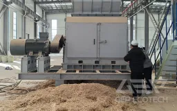 Shredding & Briquetting Equipment for Wetland Biomass Processing