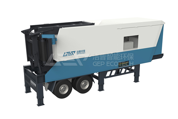 mobile crusher to crush municipal solid waste