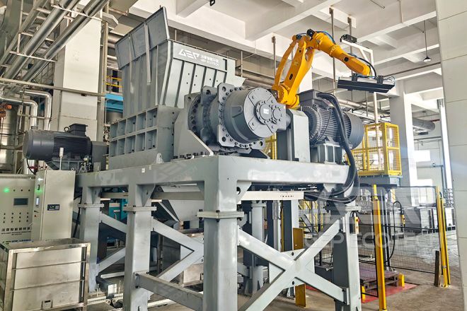 30mm-Thick Copper Plate Shredding Project in Guangdong, China