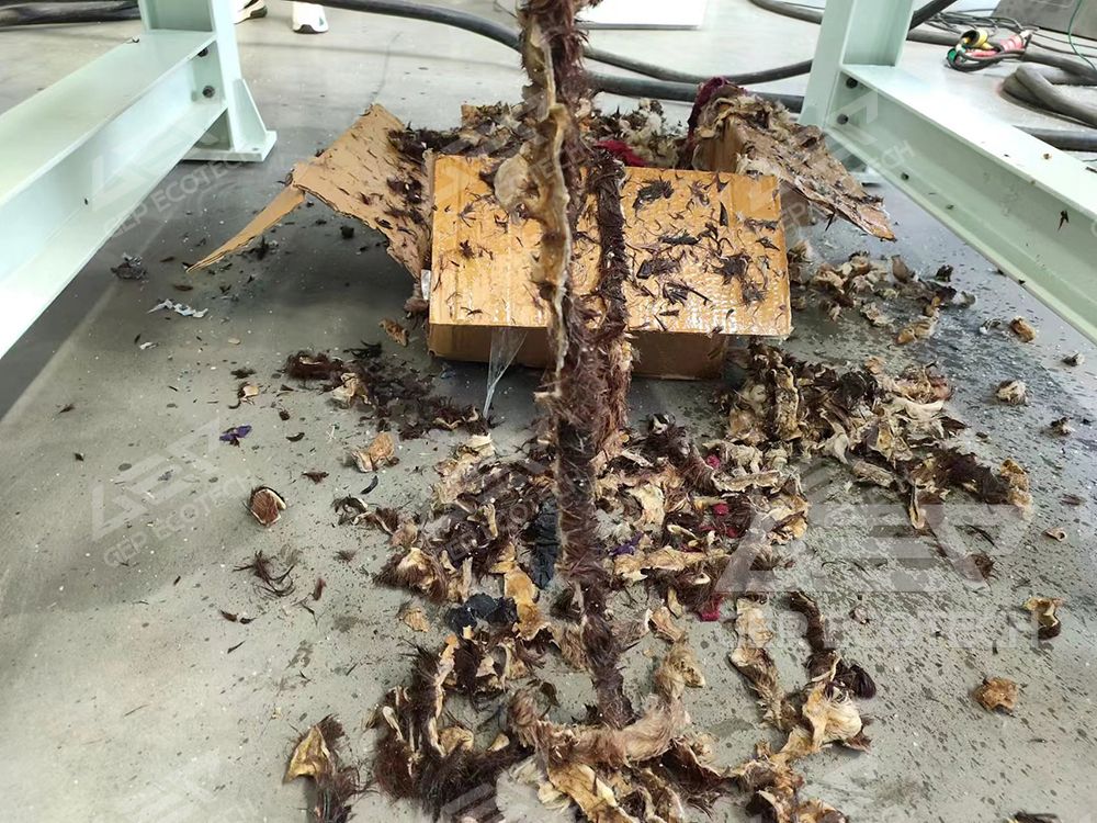 Shredders for Shredding Waste Lamb Skins from Meat Factories