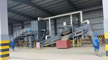 Industrial Waste Shredding and Disposal Project in Jiangsu, China