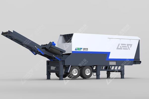 New upgraded mobile solid waste crushing station to realize domestic garbage recycling
