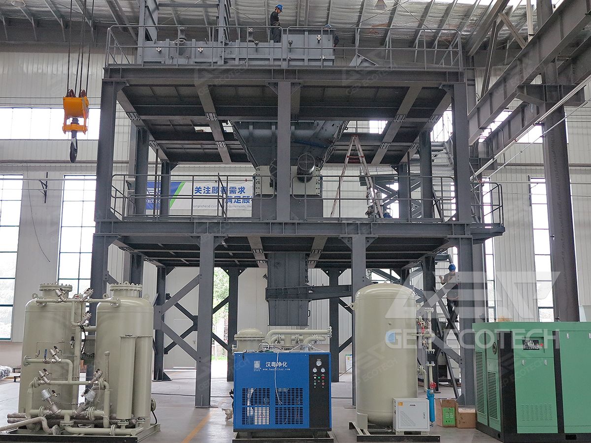 GEP tower-type closed shredding system
