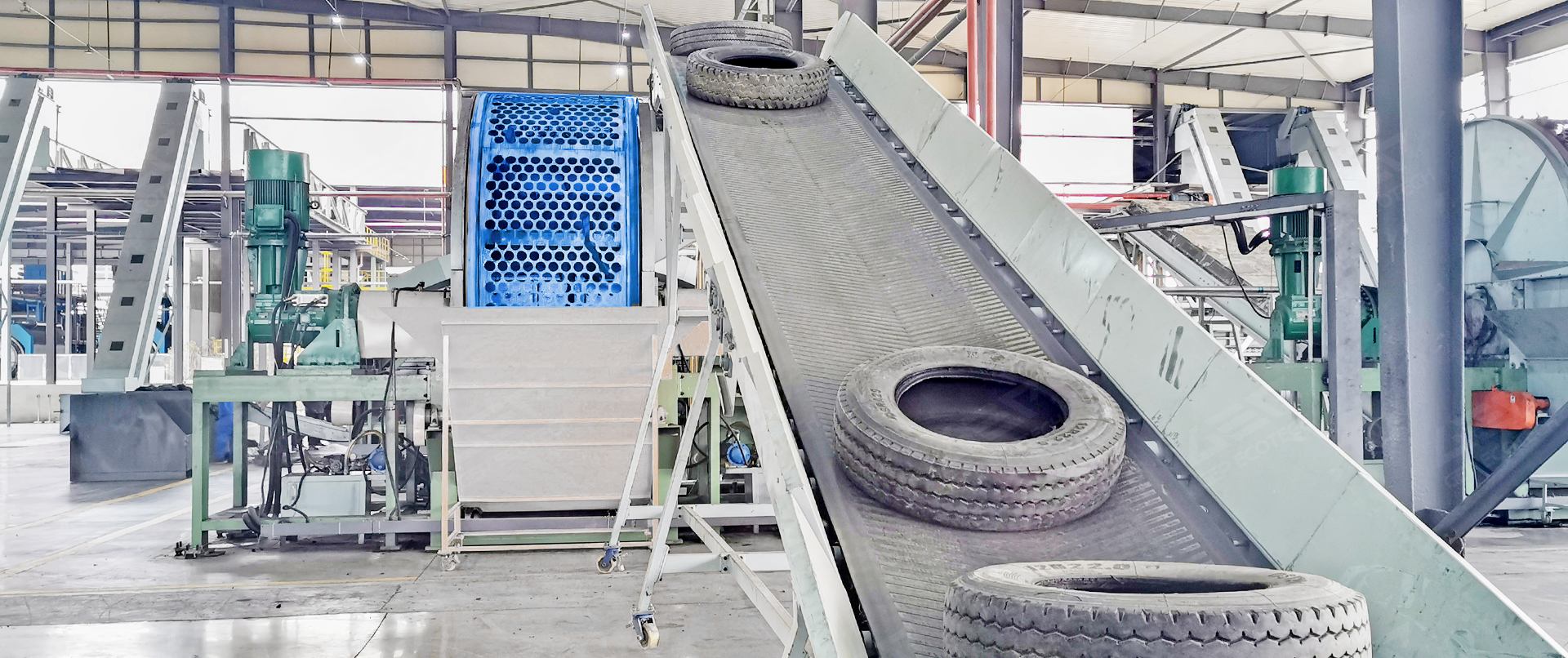 South American Waste Tire-to-TDF Project: 100 Tires per Hour