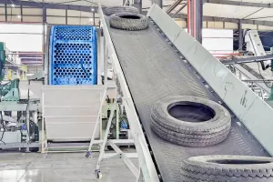 South American Waste Tire-to-TDF Project: 100 Tires per Hour