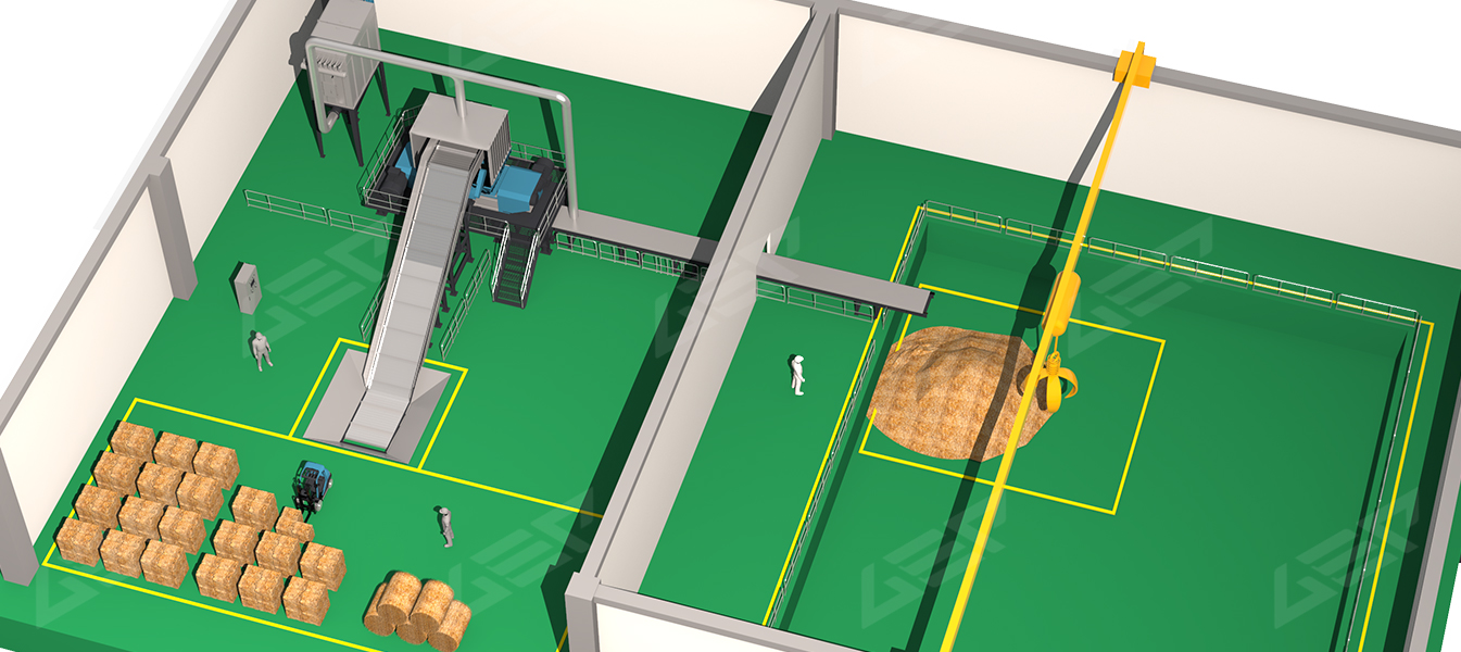 Pre-Shredding System for Biomass Power Plant