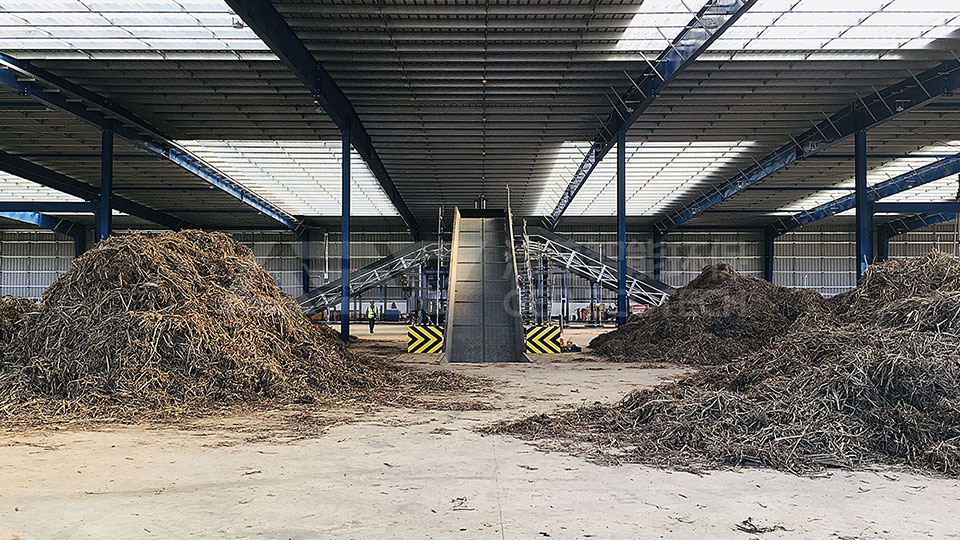 Pre-Shredding System for Biomass Power Plant