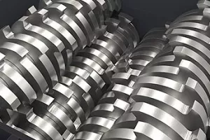 Four sets of shearing cutter rollers