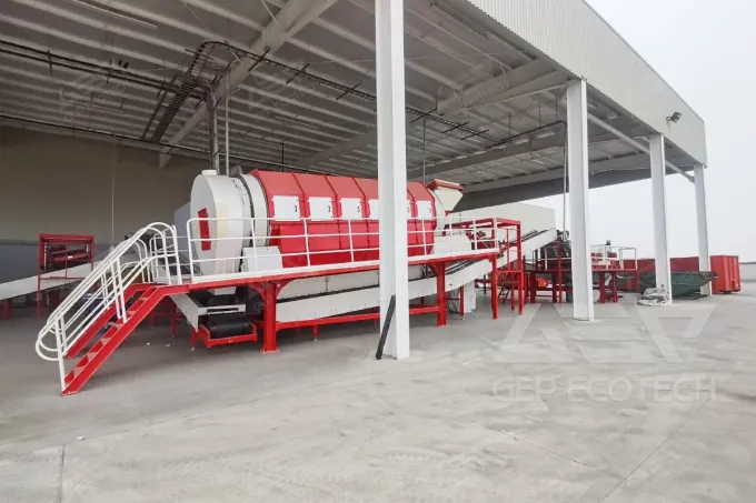 Rotary Drum Screen+Magnetic Separator