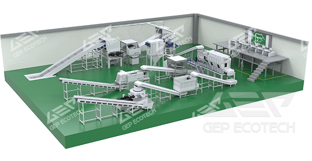 Cement kiln co-disposal pre-treatment system for general industrial waste Cement kiln co-disposal pre-treatment system for general industrial waste
