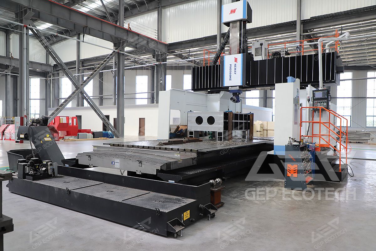 high-precision CNC machine for double shaft shredder manufacturing