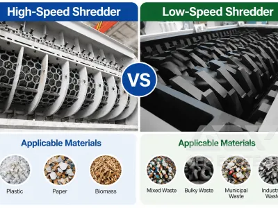 High-Speed Shredders vs. Low-Speed Shredders in Waste Treatment & Recycling: What's the Real Difference?