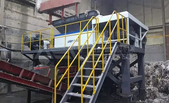 Double Shaft Shredder to Process the Pulper Ropes
