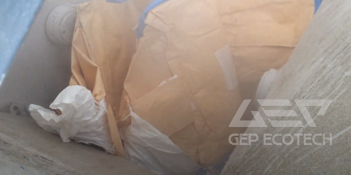 PP jumbo bag shredding PP jumbo bag shredding