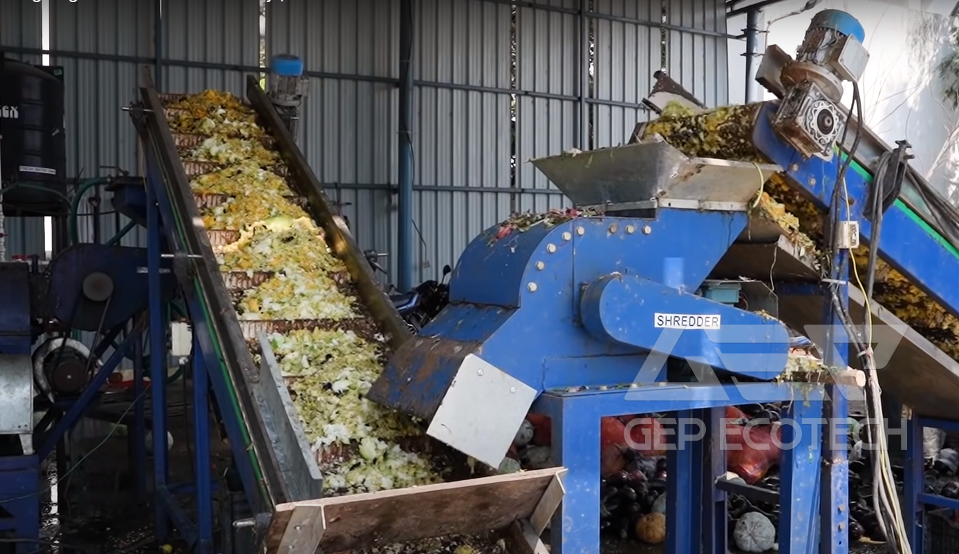 Shredder Optimization for Biogas Production from Food Waste