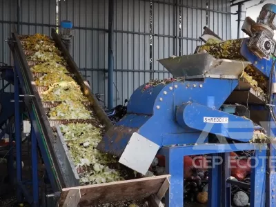 Shredder Optimization for Biogas Production from Food Waste