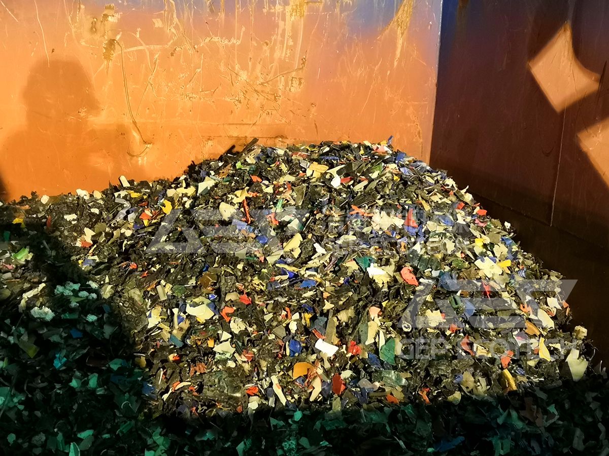 shredded plastic