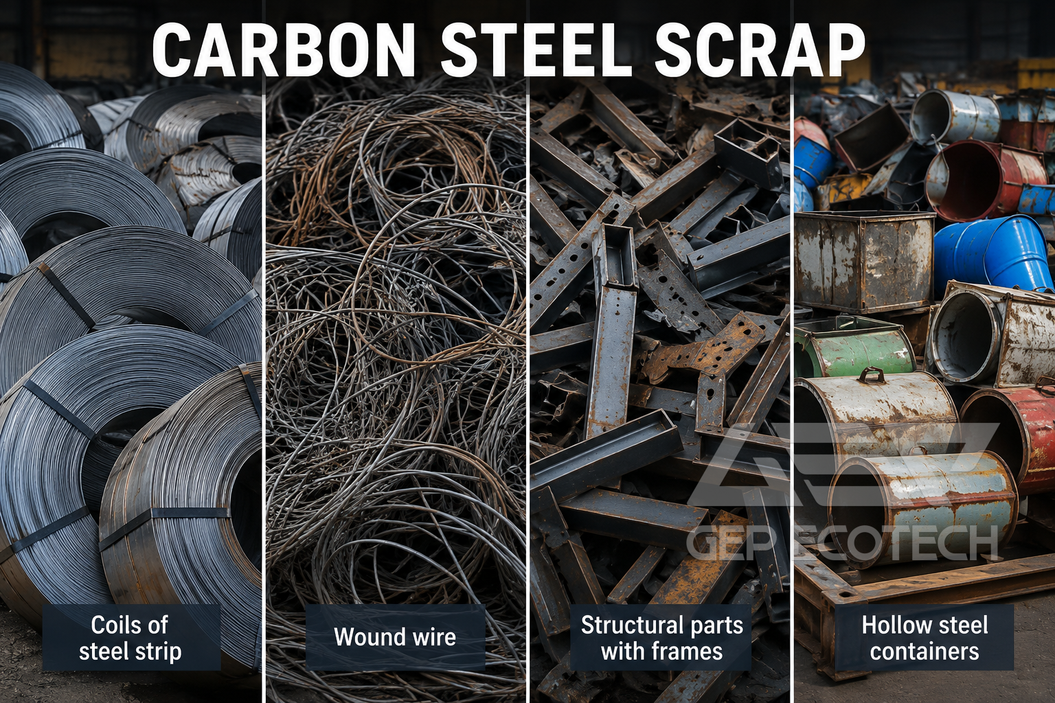 2 Axis Shredder for Carbon Steel Scrap Materials
