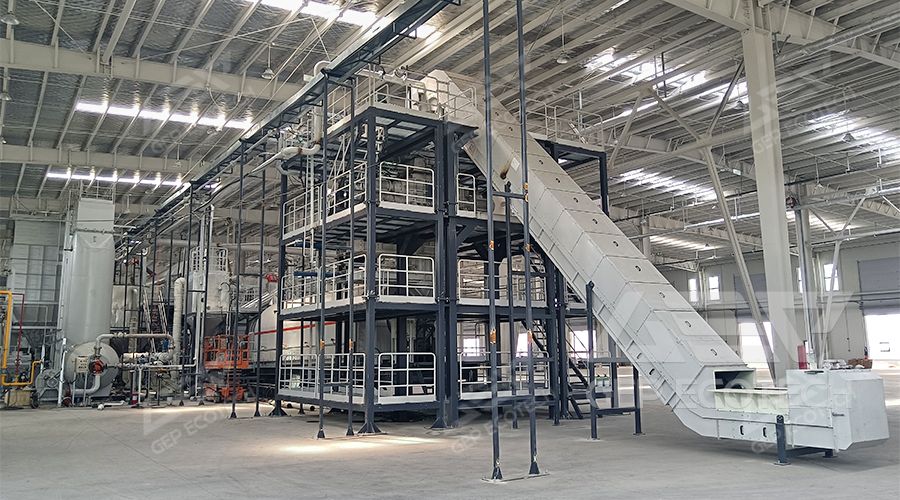 crushing system for waste lithium batteries