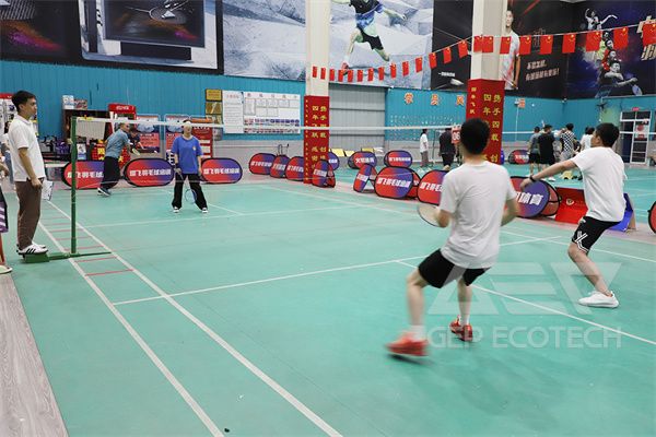 Badminton Match Collaborative Fighting