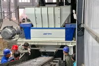 Oil Barrel Crusher Machine in Henan, China