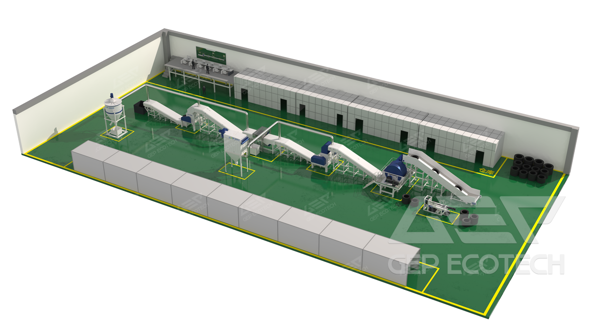 Waste Tyre Derived Fuel Preparation Technology