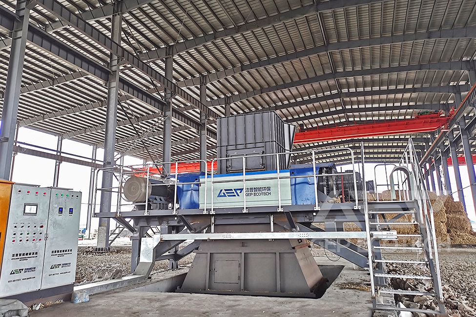 Double Shaft Biomass Shredder