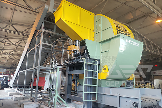 Double-Shaft Waste Tire Shredder