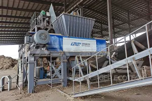 Double-Shaft Biomass Shredder