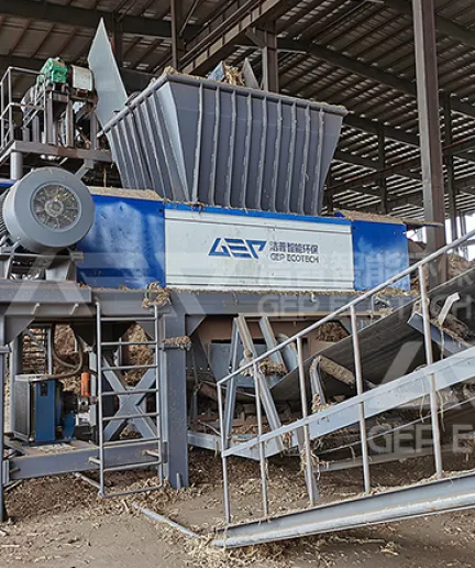 Double-Shaft Biomass Shredder