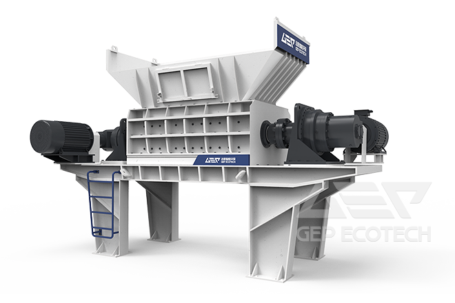 Double-Shaft Industrial Waste Shredder