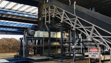 double shaft shredder for biomass