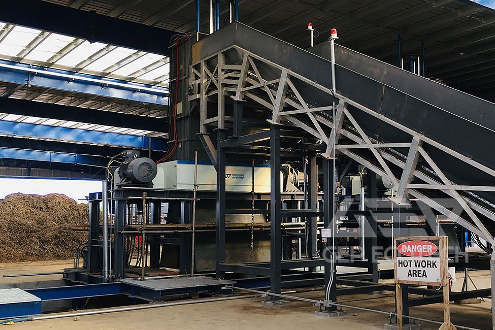 Double-Shaft Biomass Shredder