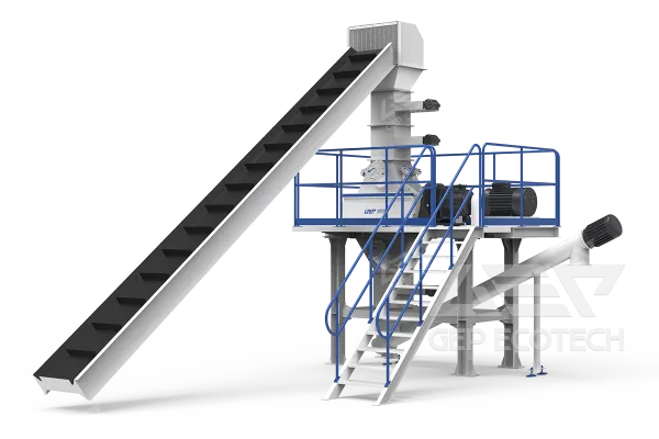 Zero-Discharge Charged Shredding System