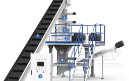 Shredder of Medical Waste That Consists Mainly of Plastic and Biomass