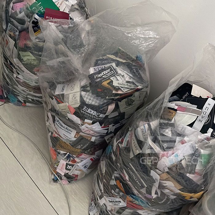 Small Shredder Machine for Waste Woven Labels