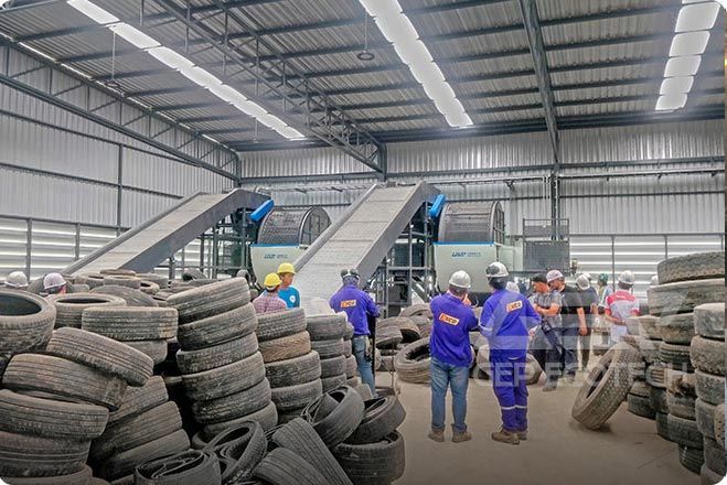Waste Tire Shredding and Cracking Project in Southeast Asia