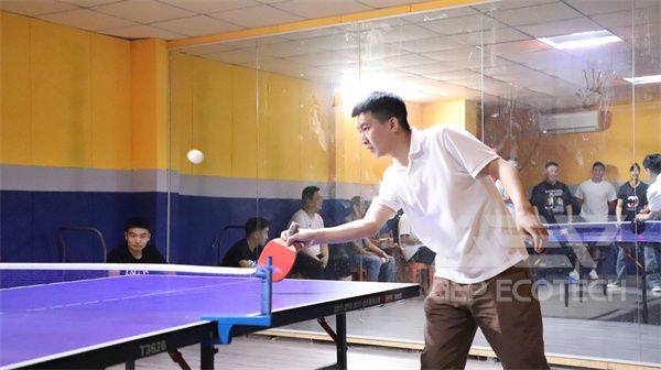 Table Tennis Match Shows Spirit