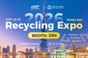 GEP ECOTECH Brings Waste‑to‑Resource Solutions to Recycling Expo Middle East 2026—Booth D64