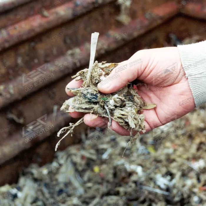 waste after shredding