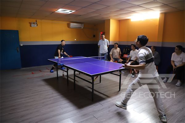 Table Tennis Match Shows Spirit