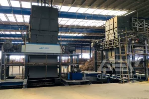 double shaft shredder for biomass