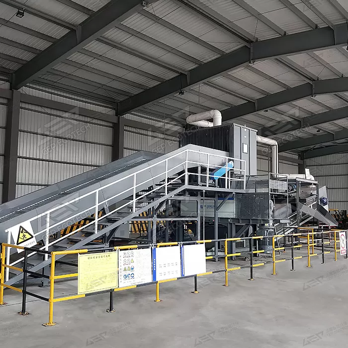 shredder for industrial waste