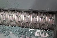 Shredder for a plant of viscose rayon cellulose bamboo fiber