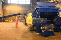 Dual Shaft Shredder Plastic Processing Equipment in Europe