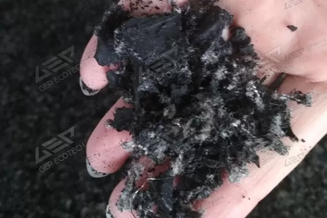How Did the Tires Form Rubber Powder Through the Shredder Processing