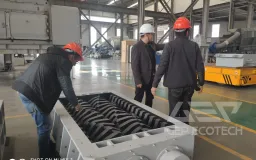 2 Axis Shredder for Carbon Steel Scrap Materials