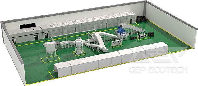 Pure Rubber Powder Production Line