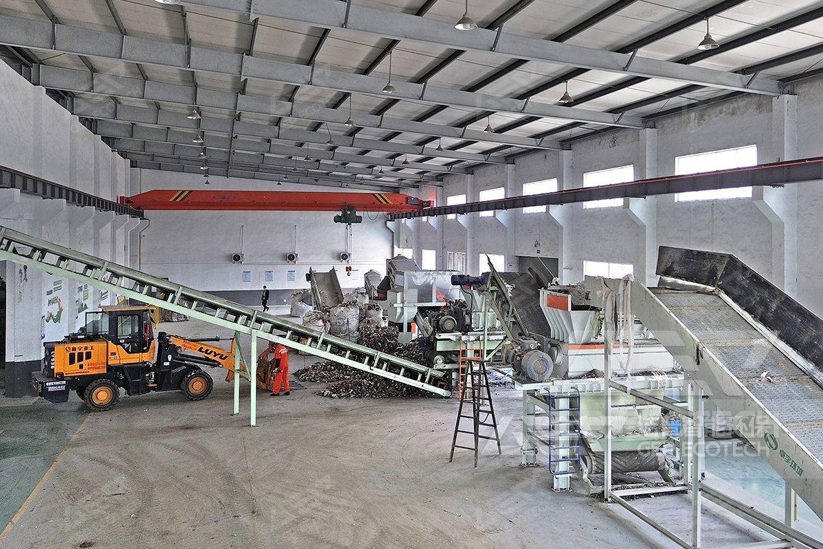 Intelligent solid waste shredding line  GEP ECOTECH